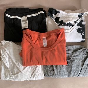 *5 T-Shirts* Bundle of Womens Cotton Short Sleeve T-Shirts Size XS/S